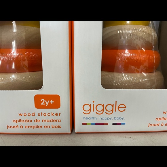 3 Pack Of Brand New Giggle Wood Stacker Sets - 2 Years Or Older - Picture 4 of 6